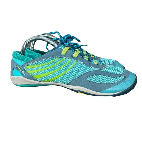 Merrell Shoes - Merrell Pace Glove Womens 8 Caribbean Sea Barefoot Running Shoes J89536